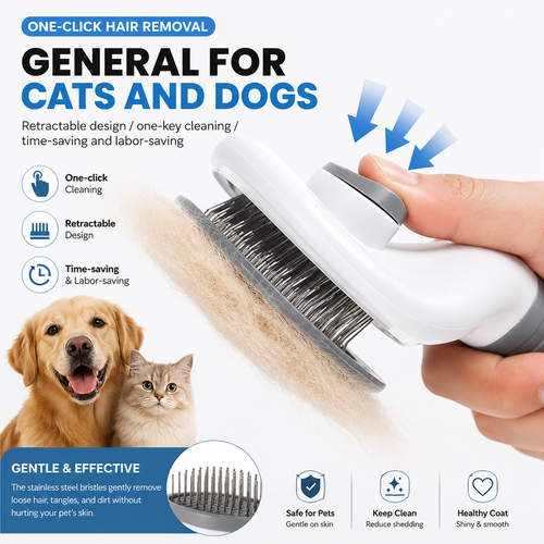 PawNest™ Self-Cleaning Slicker Brush