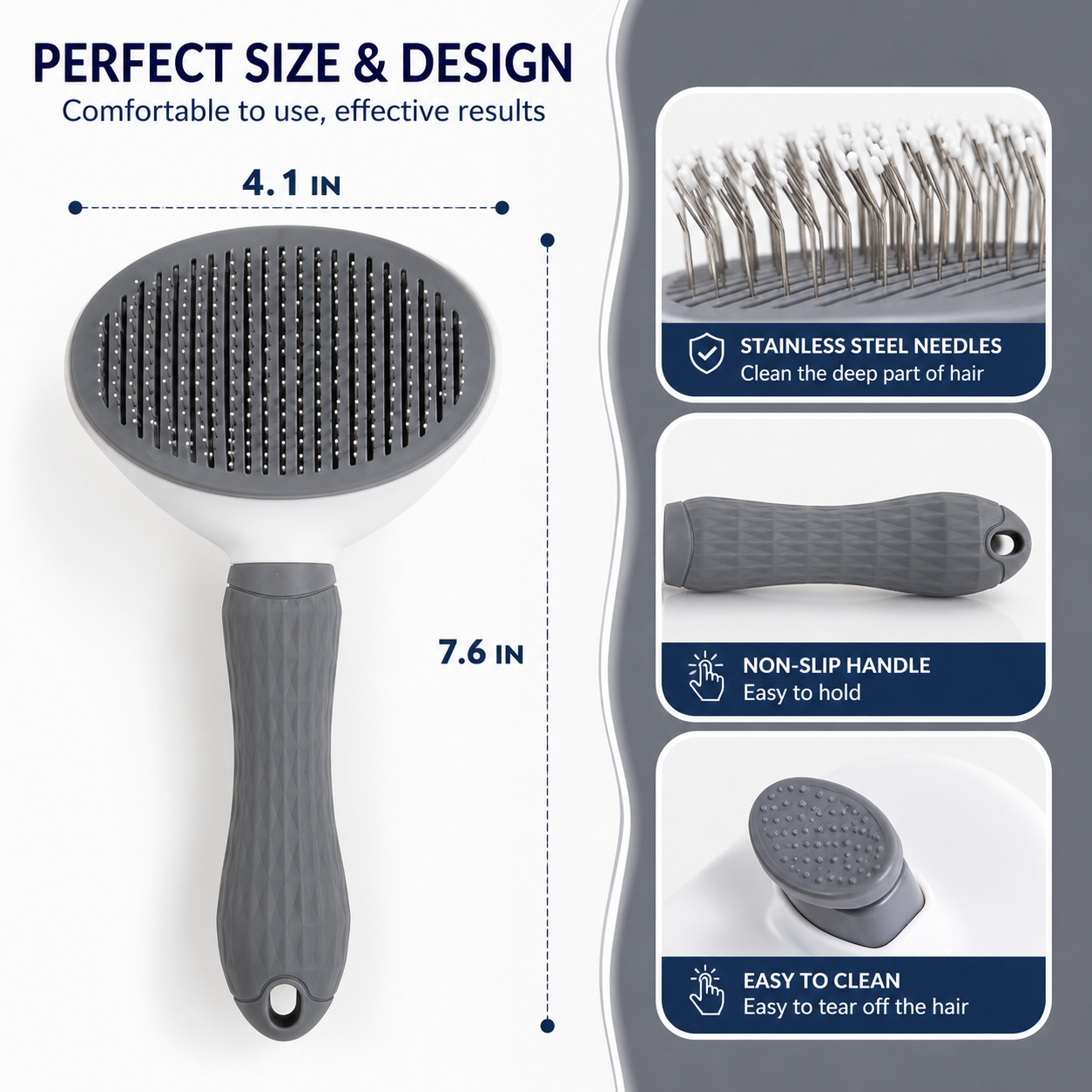 PawNest™ Self-Cleaning Slicker Brush