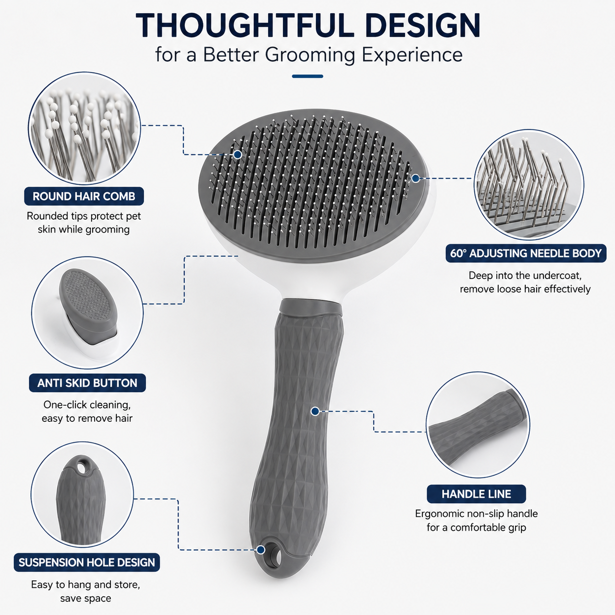 PawNest™ Self-Cleaning Slicker Brush